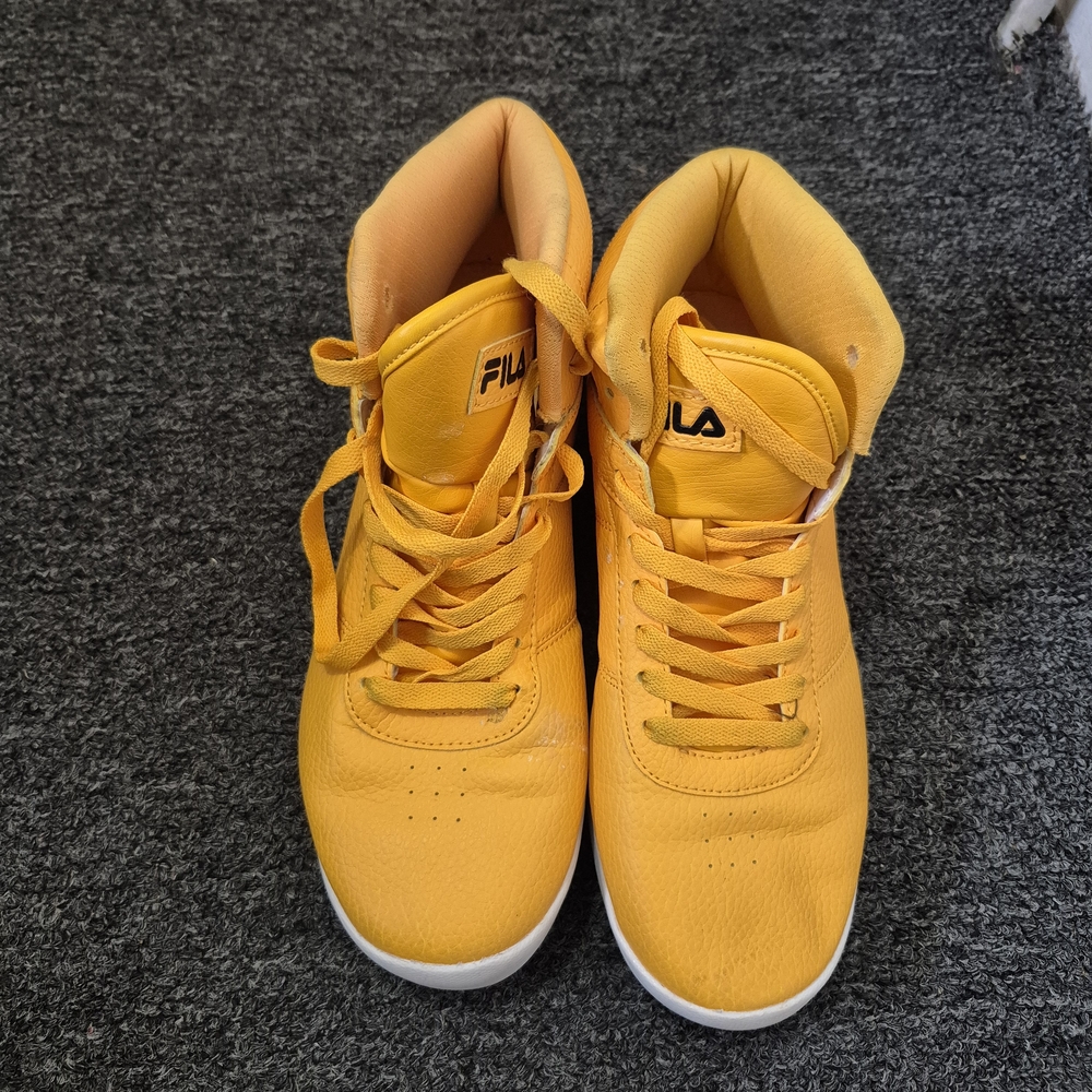 Fila Mustard Yellow High-Top Sneakers